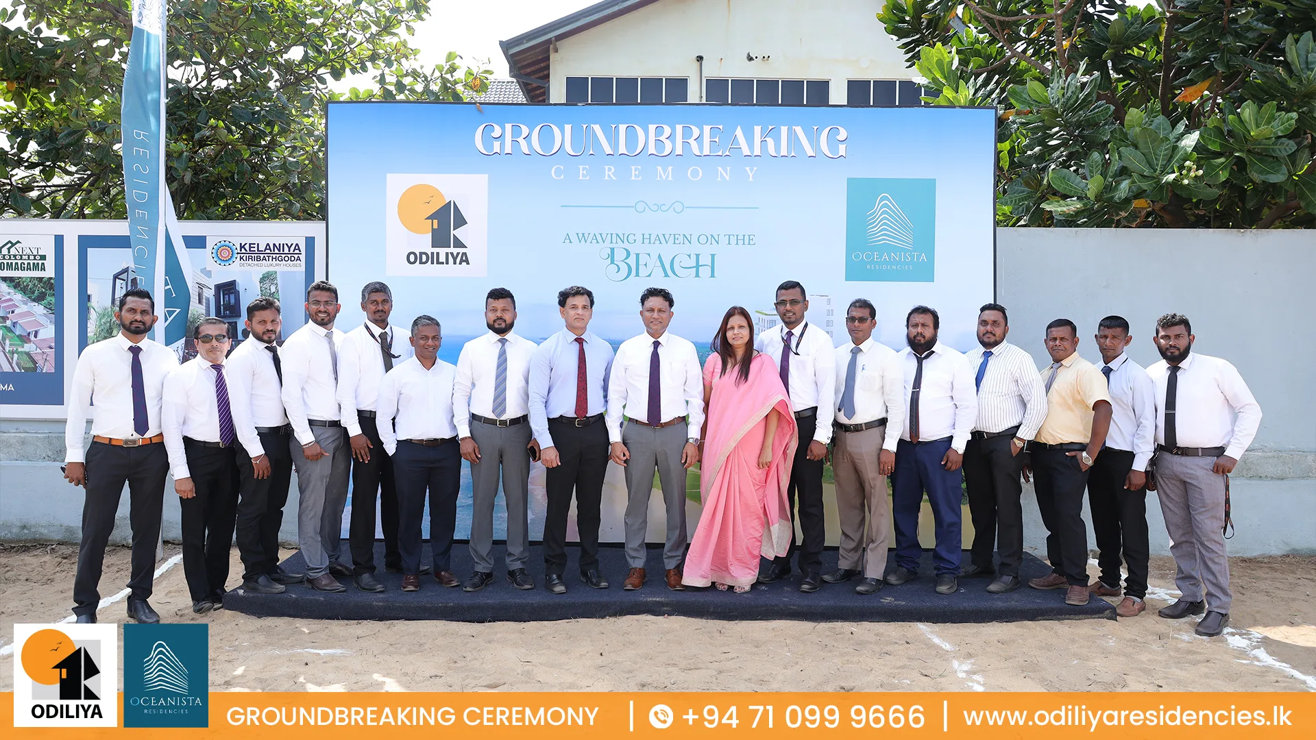 Odiliya Group Hosts Groundbreaking Ceremony for Oceanista Residencies in Panadura